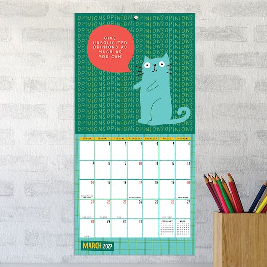 2027 Cats vs Adulting Mini Calendar